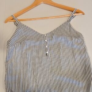 Old Navy Black and White Striped Camisole Size Small